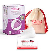 1 x SileuCup Rose Reusable 100% Medical Grade Silicone Menstrual Cup – Large Post-Childbirth Model - White