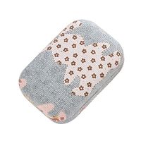 Blue Color with Rabbit Pattern Plastic Contact Lenses Cases, 8.5x5.5x3 cm