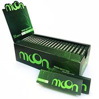 New 50 booklets Moon Green Hemp 70mm 1.0" Rolling Papers Pack of 2500 Leaves Totally