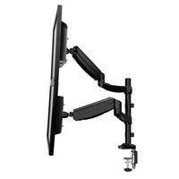 Fleximounts Monitor Arm Dual Stacking Arm Monitor Mount for 10-27 inches LCD LED Screens Desk Monitor Mount Stand Holder (Dual Stacking Arm)