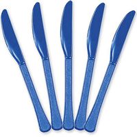 Extra Heavy Weight Plastic Knives | 20ct (Bright Royal Blue)