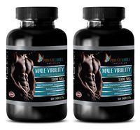 Testosterone Booster Natural Men - Male Virility 1300 Mg - Advanced Formula - Male Enhancement Supplement - maca Extract Powder - 2 Bottles (120 Tablets)