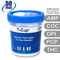 MiCare [50pk] - 5 Panel Multi Drug Test Cup (AMP/COC/OPI/PCP/THC) #MI-TDOA-154