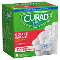 Curad Pro-Sorb Rolled Gauze Sterile Rolls, White, 3" X 2.5 Yds (76 Mm X 2.2 M), 5 Ea