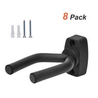 Gun Racks Wall Mount Gun Storage Display Hanger Hook for Rifles, Shotguns, Pistol, Airsoft, Compound Bow and Baseball Bat, 8 Pack