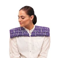 Heat Therapy Pack - Neck & Shoulder Wrap - Scented Heating Pads - Microwaveable & Reusable Neck Warmer, Stress, Tension Relief by HTP Relief (Purple)