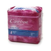 Carefree Body Shape Pantiliners, Scented, Regular, 20 ea 1 Pack