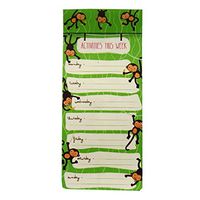 Activities & Plans This Week - Quality Magnetic Notepad - 100 Sheets Per Pad - Size 230mm X 102mm