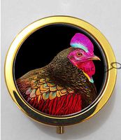 BlackKey Animal Chicken 3-Compartment Decorative Pocket Gift Box Case Organizer for Pill, Color 2 -1786