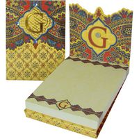 G Monogram Punch Studio Paisley 75-Page mini notepad - magnetic closure jewel on tab