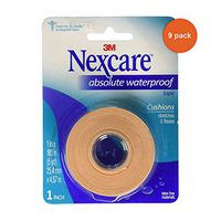 Nexcare Absolute Waterproof Tape 1 Inch X 5 Yards, 1ea (Pack of 9)