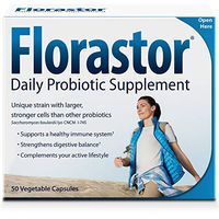 Florastor Daily Probiotic Supplement for Men and Women – Saccharomyces Boulardii lyo CNCM I-745 (250 mg; 50 Capsules)
