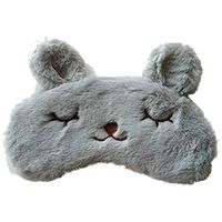 HXINFU Lovely Rabbit Eye Mask For Sleeping Women Travel Eye Mask For Airplane