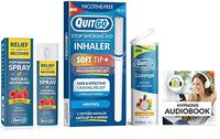 QuitGo Light Smokers Kit, Daily Support Package 4 in1 to Stop Smoking, Supports Calming Relief for Quitting Tobacco Cigarettes, and Nicotine Aid Addiction, Light Smokers Quit Kit