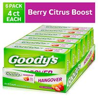 Goody's Hangover, Fast Pain Relief, 6 Pack, 4 Count Each