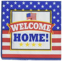 Amscan 701762 Party Supplies Welcome Home Beverage Napkins, One Size, Multi