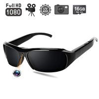 1080P HD Sunglasses Hidden Camera - Video Recording Spy Eyeglasses Plus Photo Taking Function, UV400 Polarized Glasses, 16GB Memory Card Built-in