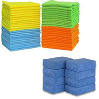 SimpleHouseware Microfiber Cleaning Cloth + Microfiber Ultra-Soft Applicator Foam