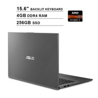 2020 ASUS VivoBook 15.6 Inch FHD 1080P Business Laptop, AMD Ryzen 3 3200U up to 3.5GHz, AMD Radeon Vega 3, 4GB DDR4 RAM, 256GB SSD, HDMI, WiFi, Bluetooth, Backlit KB, FP Reader, Win10, Gray