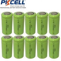 10PC 2/3AA Size Nimh Rechargeable Battery 1.2v 650mah