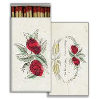 HomArt Large Decorative Unchanging Friendship Candle and Fireplace Wood Matches