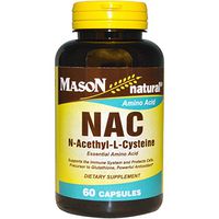 Mason Natural NAC, N-Acethyl-L-Cysteine Capsules - 60 Capsules, Pack of 3