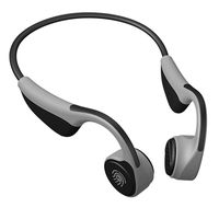2019 Smart Bone Conduction Headphones Bluetooth5.0 Free Ears Sport Headset Quick Charge Long Duration V9 Earphone with IPX5 Sweatproof and Rainproof