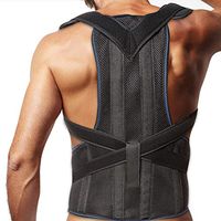 Medical Grade Posture Corrector Clavicle and Lower Back Support - Deluxe, Comfortable Back and Shoulder Brace for Men and Women - Medical Device to Improve Bad Posture, Hunchback, Aches & Pain