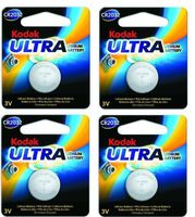 Kodak Ultra CR2032 3V Lithium Button Battery Exp 2023FOUR Pack