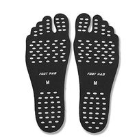 1 Pair Invisible Beach Barefoot Pads Self Adhesive Foot Soles Sticker Water Shoes Waterproof