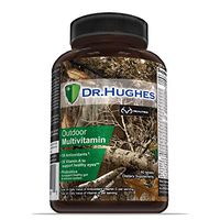 Realtree Daily Multivitamin by Dr Hughes | Antioxidant: Vitamin C (5X) and Vitamin E (2X) | Energy: Vitamin B12 B6 | Eye Health: Vitamin A (2X) | Probiotic | Vitamin D (D3 | NSF Certified | 60 Tablets