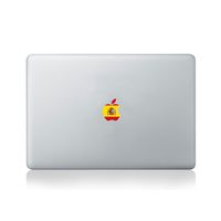 Apple Flag of Spain Vinyl Sticker for MacBook (13/15) or Laptop