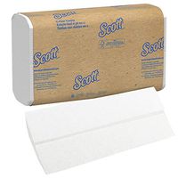 Scott 1510 C-Fold Towels, Absorbency Pockets, 10 1/8 X 13 3/20, White, 200/pk, 12 Pk/carton