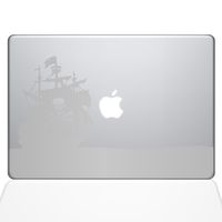 The Decal Guru Pirate Bay MacBook Decal Vinyl Sticker - 13" MacBook Pro (2016 & Newer) - Silver (1153-MAC-13X-S)