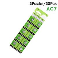 30Pcs AG7 L927 395 SR57 SR927SW 195 Button Coin Cell Alkaline Battery 1.55V