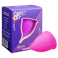 Ruinika High Quality Menstrual Cup- FDA 、CE Approved- Conforms to Human Vaginal Structure-Soft, Flexible, Reusable Medical-Grade Silicone (Pink, Laege)
