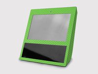 System Skins Lime Green 3D Carbon Fiber Protective Air Release Vinyl Decal Wrap Accessory Kit for Amazon Echo Show