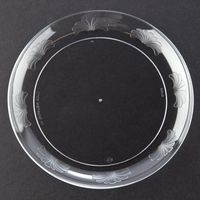 WNA Designerware Plates, Plastic, 6quot, Clear, 180/Carton