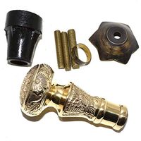 Walking Cane Stick Vintage Style Solid Brass Designer Handle Victorian Cane Gift