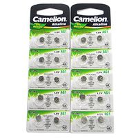 20 CAMELION AG1 / LR60 / 164 / 364 Button Cell Battery Long Shelf Life 0% Mercury (Expire Date Marked)