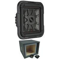 Kicker Car Audio L7 10" 1000W Subwoofer 46L7T104 and Ported Enclosure Sub Box