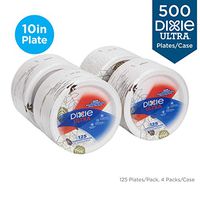 Dixie Ultra 10"Heavy-Weight Paper Plates by GP PRO (Georgia-Pacific), Pathways, SXP10PATH, 500 Count (125 Plates Per Pack, 4 Packs Per Case)