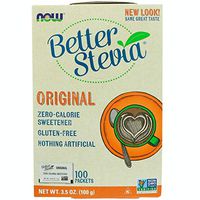 Now Foods, Stevia 100 Packets, 3.5 Ounce