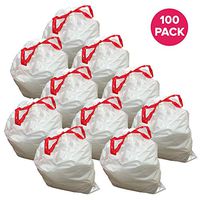 Think Crucial Durable Garbage Bags Fit simplehuman ?Size ?Q??, 50-65L / 13-17 Gallon (100 Pack)