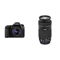 Canon Digital SLR Camera Body [EOS 80D] with EF-S 18-55mm f/3.5-5.6 Image Stabilization STM Lens with 24.2 Megapixel (APS-C) CMOS Sensor and EF-S 55-250 f/4-5.6 IS STM Len - Black