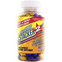 Stacker 2 Fat Burner Capsules, Ephedra Free, 100-Count Bottle (Pack of 3)
