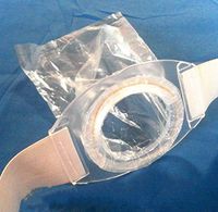 Stoma Support Ostomy Hernia Belt for Colostomy Bag Abdominal Binder with Stoma Opening （2 Belts with 80 Bags）