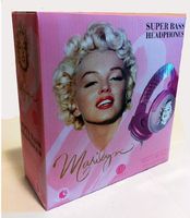 Price Point Accessories LLCRBH5147 Marilyn Monroe Super Bass DJ Headphones with Built-In Mic and In-Line Remote Control - Pink