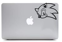 Sonic Game 5.5" W Decal Sticker for Laptop MacBook Compatible with All MacBook Pro Clear Printed Sticker