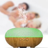 OKELA Ultrasonic Aroma Essential Oil Diffuser, Compatible with Alex and Smart Phone APP, Automatic shut-off and Low Noise 300ml Cool Mist Humidifier with Colorful LED Lights Changing